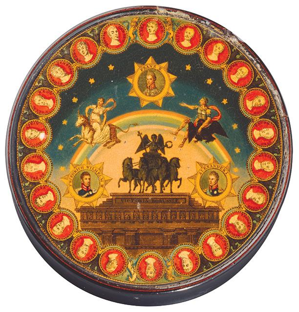 What was the Congress of Vienna? German box commemorating the Holy Alliance of 1815 between Russia, Austria and Prussia.