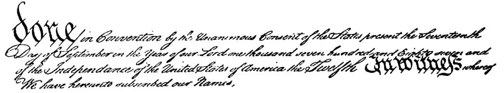 Facsimile of the Constitution Information