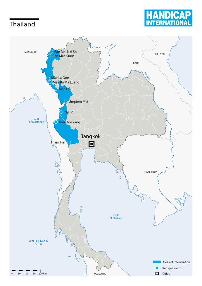 The organisation also aims to prevent accidents and causalities caused by mines and Explosive Remnants of War (ERW). Our projects are concentrated along the Thai-Myanmar border.