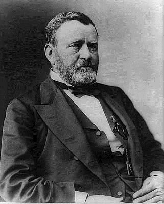 Election of 1868 The war hero General Ulysses S. Grant was elected president. He appealed to northern voters. His slogan was Let Us Have Peace.