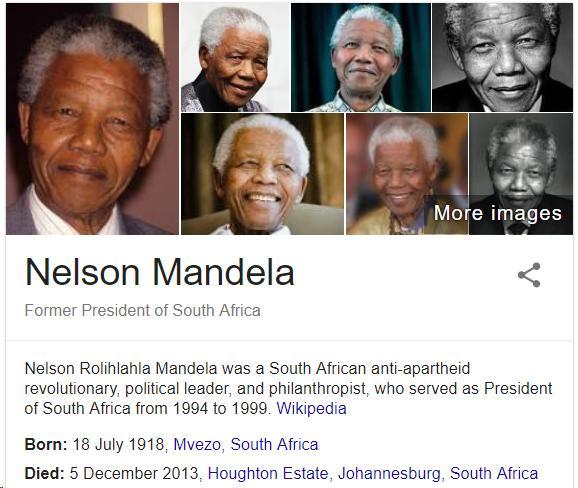 Nelson Mandela During his lifetime, Mandela dedicated himself to the freedom struggle of the African people, and in doing so, fought against White and Black domination in South Africa.