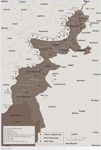 FATA s seven agencies and Baluchistan Source: ADDICTION, CRIME AND