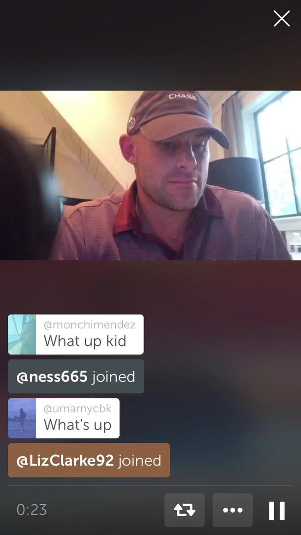 Live from mobile David Walker @walkerdavide If @andyroddick is showing us the future of sports Twitter, I couldn't be more excited for