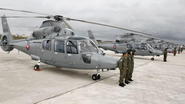 Chinese-built Zhi-9 helicopters at a