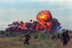million tons of bombs 3 times as much in World War II More airstrikes along North Vietnam and Vietcong in South Vietnam NEW TACTICS