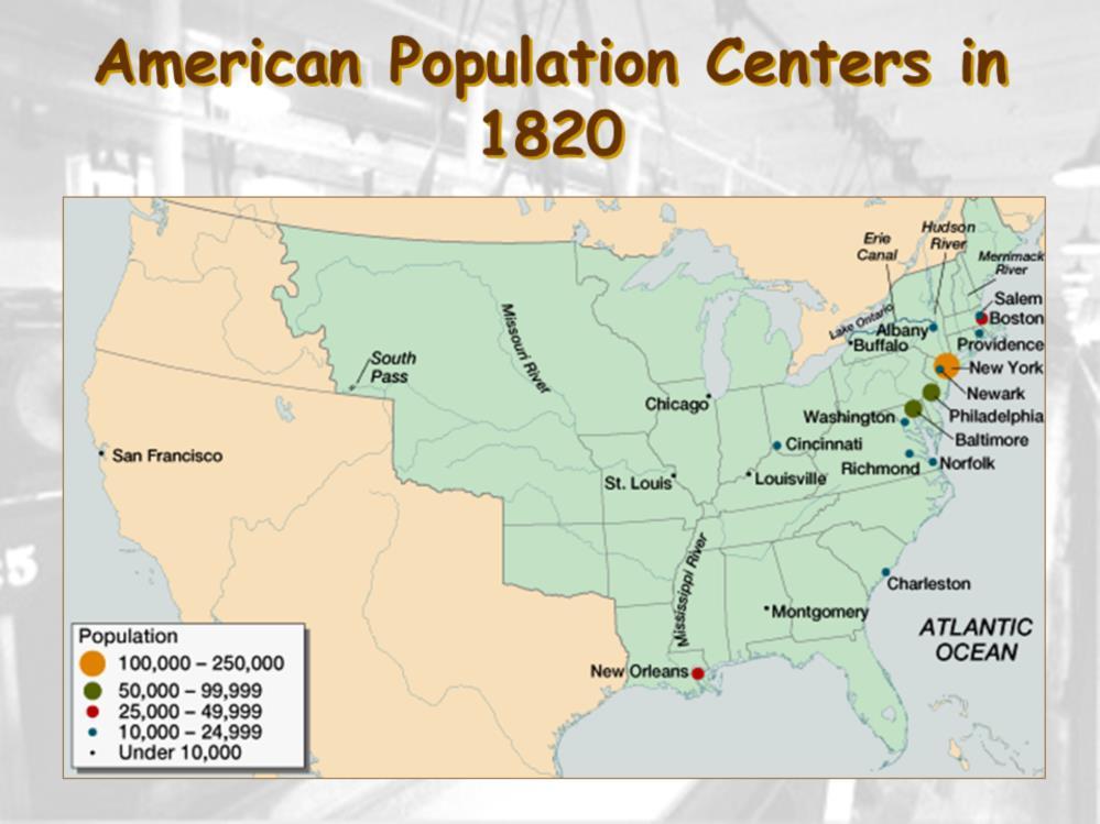 Cities were part of the West from its beginning. Cities that stood at the intersection of interregional trade, such as Cincinnati, a center of pig slaughterhouses, and St.