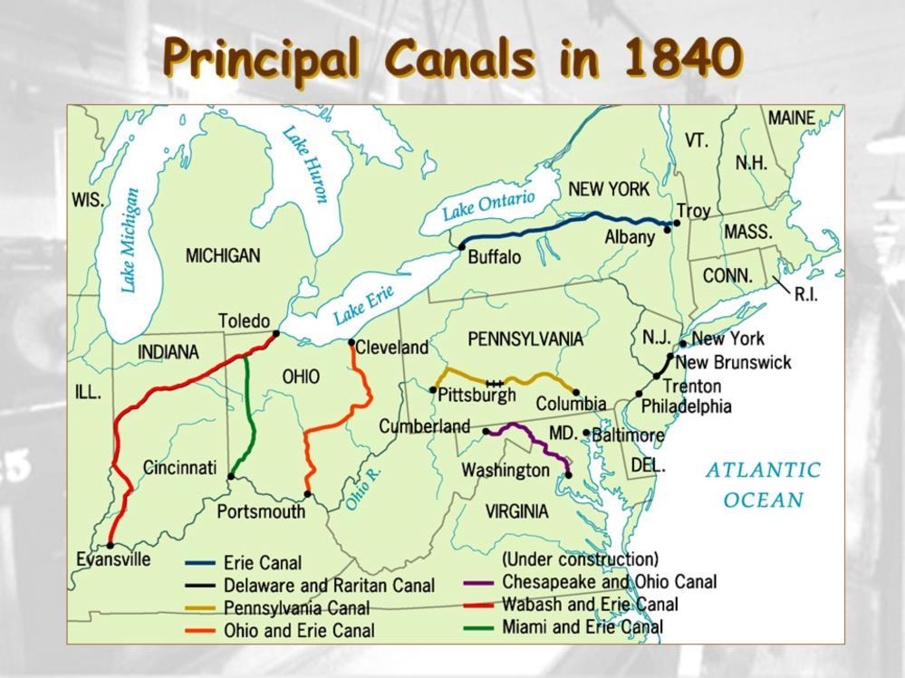The Erie Canal gave New York City primacy over