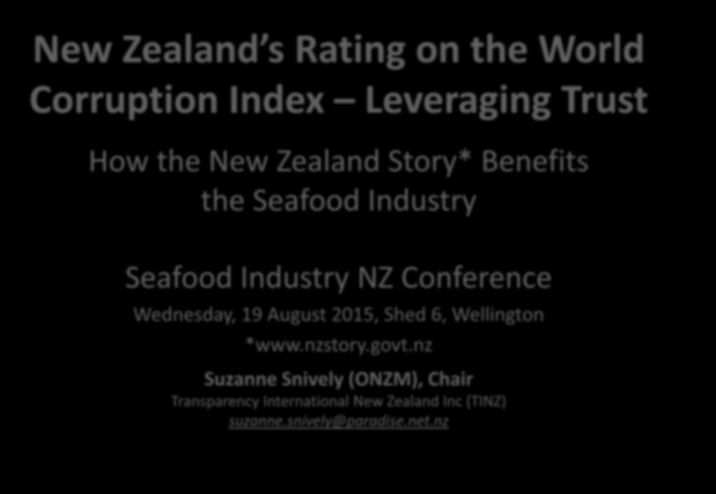 2015, Shed 6, Wellington *www.nzstory.govt.