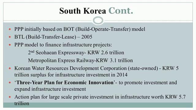 (Refer Slide Time: 18:35) So, this public private partnership initially based on the build operate transfer model in 2005, build transfer lease where also adopted.