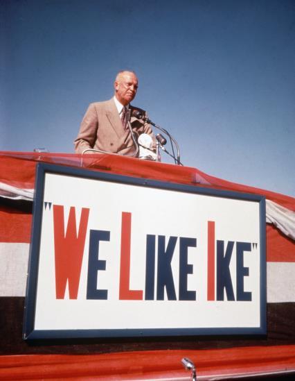 Eisenhower 34 th POTUS. Ran against Adali Stevenson in 1952 on promise to end war in Korea. Retained Nixon as VP, after Nixon s famous checkers speech.