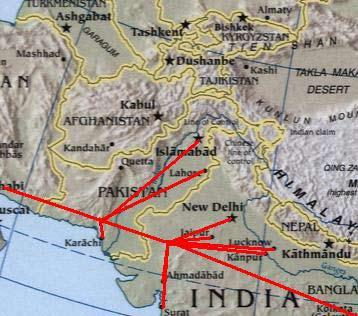 The 2,775-km Iran-Pakistan-India gas pipeline (shown on the map) has been stymied because of India s inability to secure land access through Pakistan.