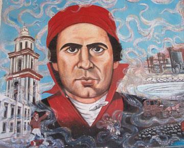 peasant revolt (1810) led by priests Miguel Hidalgo and José Morelos - creole elites and clergy