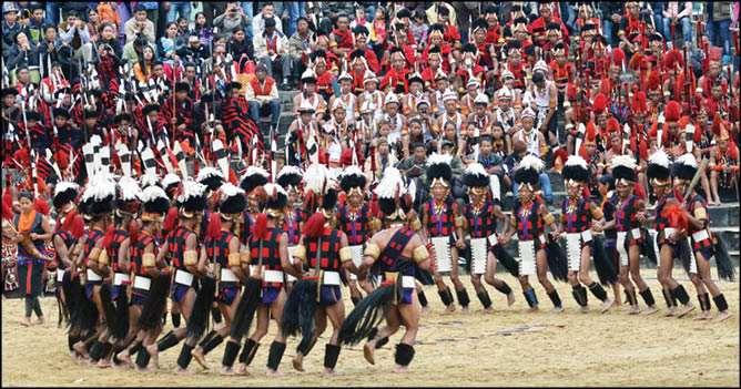 STATES Hornbill Festival The Hornbill Festival began in the Naga Heritage village of Kisama, Nagaland. It is also called the 'Festival of Festivals'.