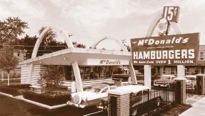 NOW THEN FRANCHISES In the decades since Ray Kroc opened his fi rst McDonald s restaurant (shown below), franchising has become all but a way of life in the United States.