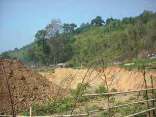 acres of land that has been destroyed.