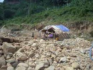 These pictures, taken on April 8 th 2011, show a site along the Meh Gkleh Law River where a DKBA unit mined gold during 2010.
