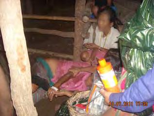On July 20 th 2011, when the KNU [KNLA] were attacking the R--- [Tatmadaw] camp, before the Border Guard soldiers retreated they fired their weapons into R--- village and fired [mortars] so randomly