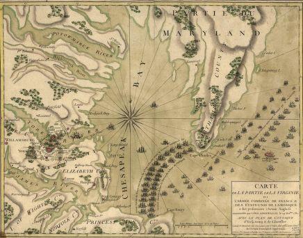 Battle of Yorktown A French fleet kept the