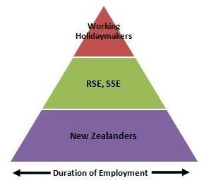 Figure 3 The seasonal labour force for h/v growers. (Adapted from: Evalue Research, 2010, p13.