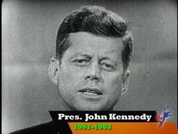 13. 02:44 02:50 14. 03:01 Video of President John F. Kennedy during 1960 debate Video of Richard Nixon during 1960 debate Bob Dole on camera John F.