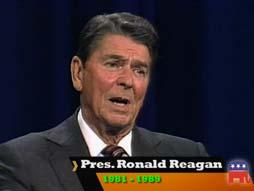 DURING THE SECOND OF THE TWO 1984 DEBATES, RONALD REAGAN RELIED ON HUMOR TO TURN THE TABLES ON CHALLENGER WALTER MONDALE AND DEMOCRATIC CRITICS WHO QUESTIONED WHETHER REAGAN
