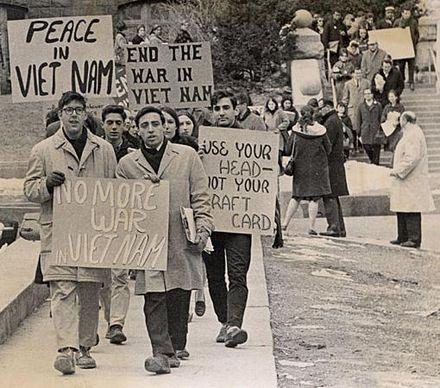 In addition to protesting for schools' reforms, students fought against the war in Vietnam and drafting calls.