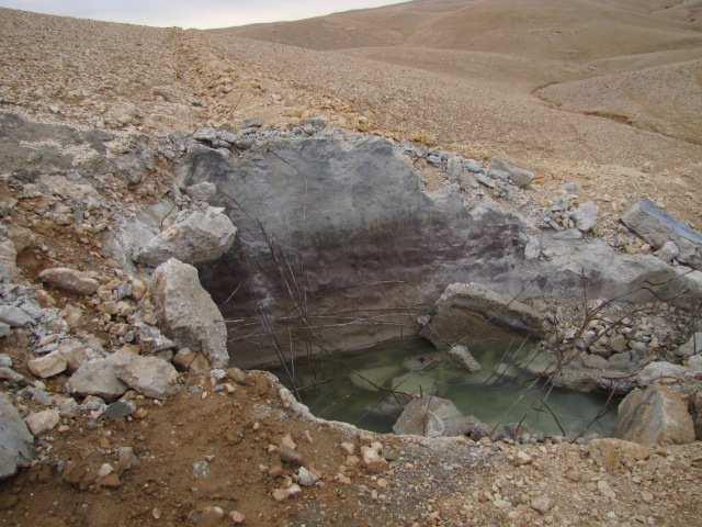 Destruction of Water Infrastructure Palestinian water cistern in the West Bank,