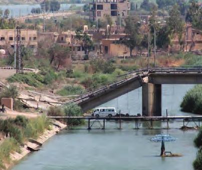damaged Suspension Bridge Deir