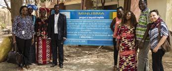 The three projects amount to a total of 6,000 USD and the launches took place in the presence of the political and administrative authorities, beneficiaries and MINUSMA. Bamako.