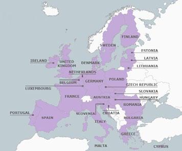 Map of Europe and the