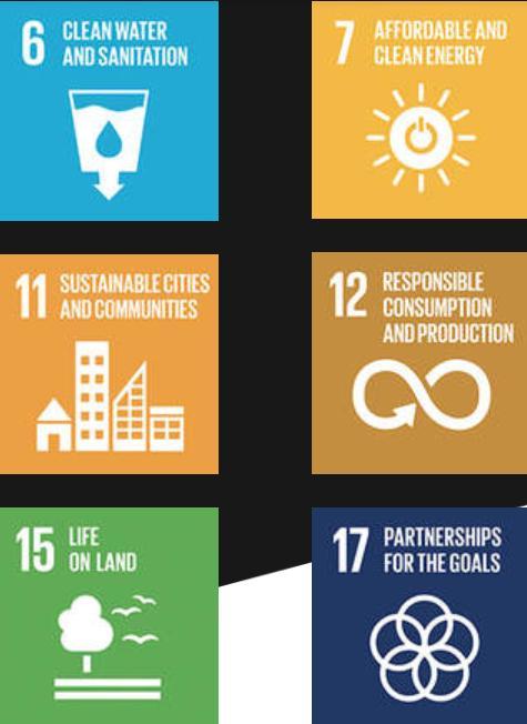 THE SDGS 2018 FOCUS GOALS Goal 6: Clean Water and Sanitation Goal 7: Affordable and Clean Energy Goal 11: Sustainable