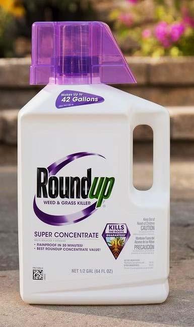sprayed directly out of the bottle in which the product is purchased; and concentrated versions of the Roundup, such as the Roundup Concentrates, which