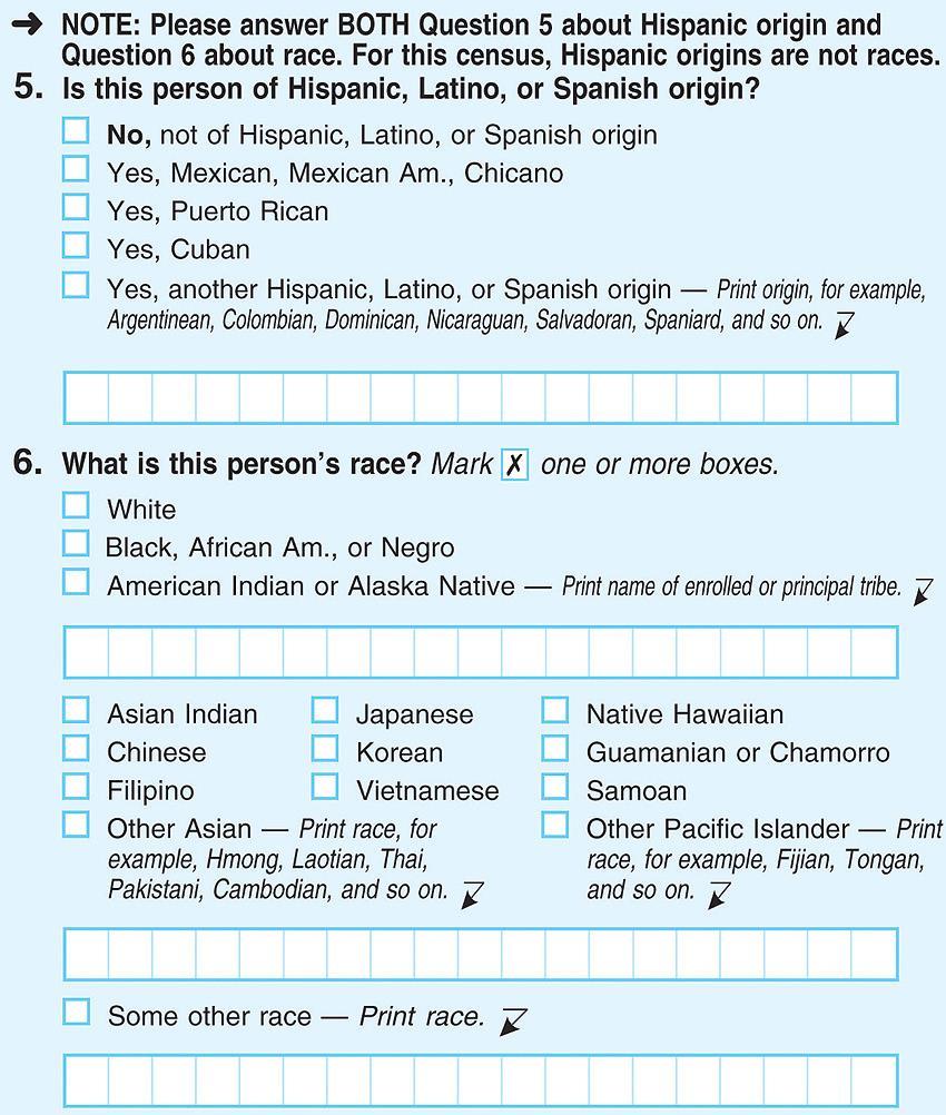 2010 Census Shortest census in U.S. history 10 questions: name, gender, age, race, ethnicity, relationship, and whether you own ore rent your home.