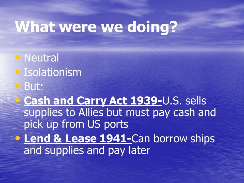 U.S. involvement in WWII continued (19A) Japan was a resource-poor nation and Asia for its own desired to conquer all of embargo use. The U.S. placed an on fuel selling airplane parts and aviation to threatened Japan.