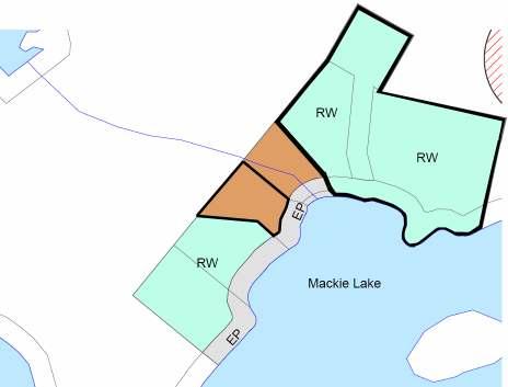 Schedule C Lands to be rezoned from Waterfront Residential (RW) Zone to Tourist Commercial (TC) Zone Part of Lot 28, Concession 10, geographic township of Miller, North Frontenac Lands to be rezoned