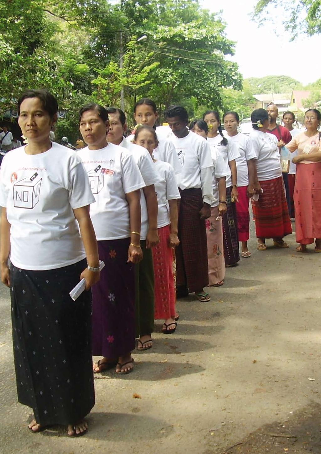 Burma/myanmar SPDC ELECTION LAWS SET THE STAGE FOR SHAM ELECTIONS Highlights --------------------------------------------------------------------------- 3 Unfair Election Laws