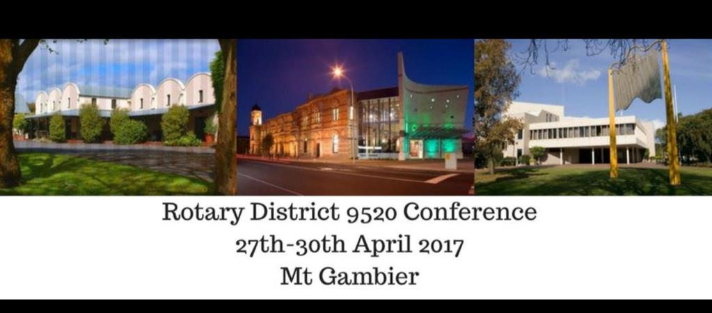 Next Conference will be in Mt Gambier. 27-30 April 2017. Some accomm