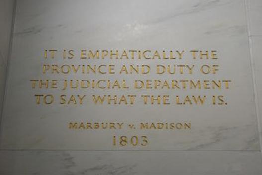 Thomas Jefferson Presidential Significance q The Marbury v. Madison Supreme Court decision was issued during Jefferson s tenure.