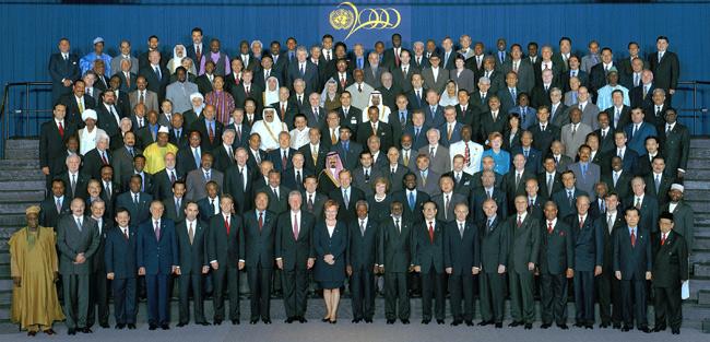 The 55 th session of the General Assembly, or the The Millennium Assembly of the United Nations, was held in September 2000 at the United Nations Headquarter in New York.