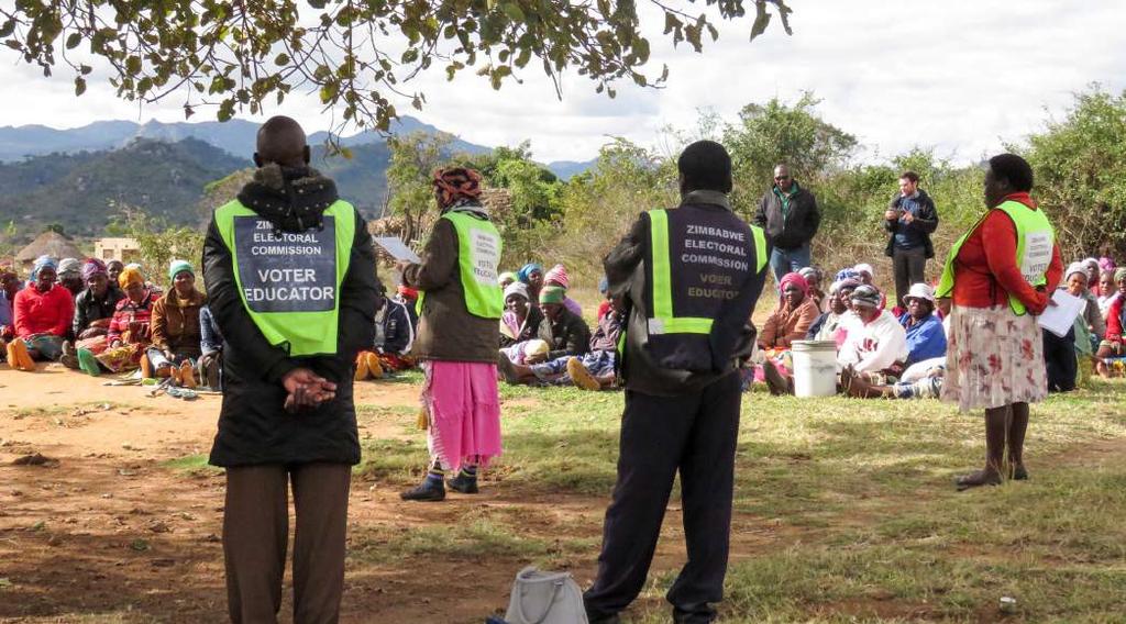 IRI/NDI Zimbabwe International Election Observation Mission Final Report 29 July 30 elections, the ZEC accredited 78 CSOs to conduct voter education, and, for the first time, established a call