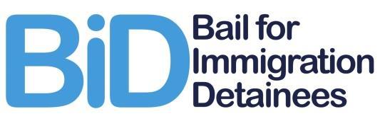 November 2017 Bail for Immigration Detainees: Submission to the Home Affairs Select Committee s Inquiry on Home Office delivery of Brexit: Immigration 1.