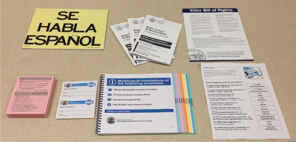 Setting-Up the Polling Place Summary of Multilingual Materials and Items The following is a summary of items used to assist voters requesting assistance in a language other than