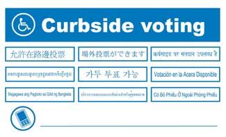 Assisting Voters Providing Curbside Voting A voter, such as a Voter with Specific Needs, may choose to vote outside if he or she is unable to enter a Polling Place.