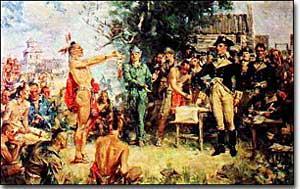 Treaty of Greenville (1795) British supply weapons to Miami Confederacy led by Little Turtle Miami were successful beating Generals Harmar and St.