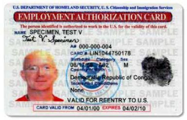 EAD Card EAD stands for Employment Authorization Document. This means you are legally allowed to work in the U.S.