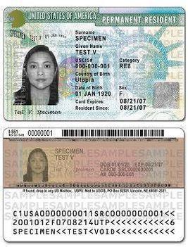 Green Card The official name for a Green Card is: Legal Permanent Resident Card.