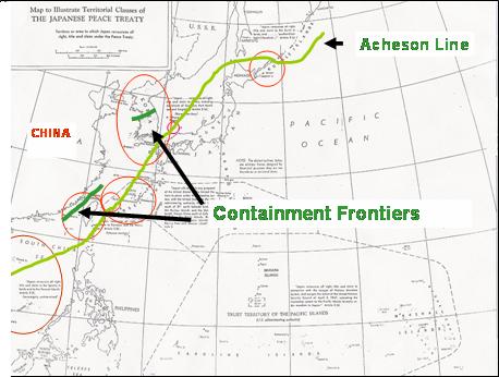 History and the Future More than half a century after the conclusion of the San Francisco Peace Treaty, the Acheson Line and the Containment Line still divide countries of the Asia-Pacific region,