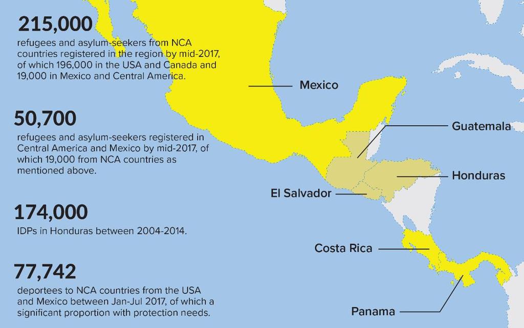 DEVELOPING THE COMPREHENSIVE REFUGEE RESPONSE FRAMEWORK The Americas Central America and Mexico The regional approach for the CRRF in Central America and Mexico, currently encompassing Costa Rica, El