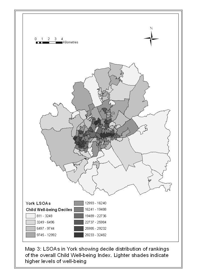Issue 109 Poverty and inequality Figure 4: York: Child well-being decile distribution LSOAs So York is not typical but it still has plenty of poverty.
