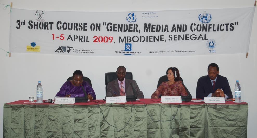 To strengthen the capacity of participants in the areas of Media coverage before, during and after conflict with a focus on Gender; To empower Media professionals and people working in communication;